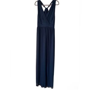 Alfred Sung | Wrap Twist Maxi Dress. Bridal. Formal. Ruched waist. Size 18L. NWT
